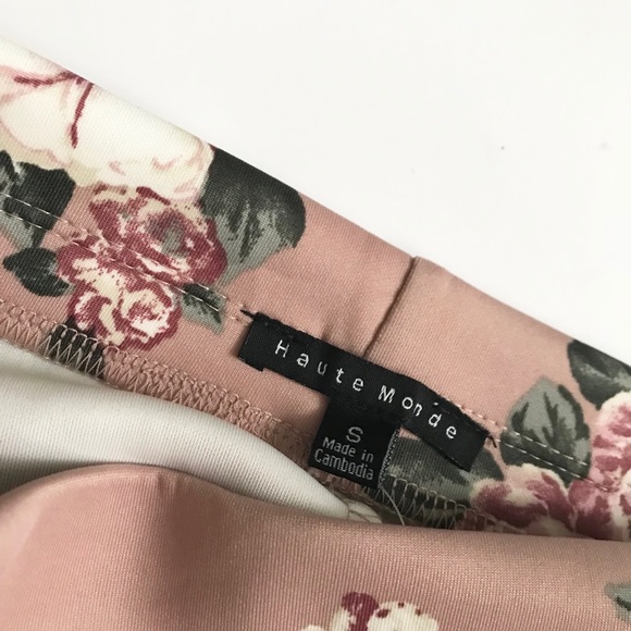 Women’s Floral Trumpet Blush Pink Skirt Sz S - Picture 4 of 7